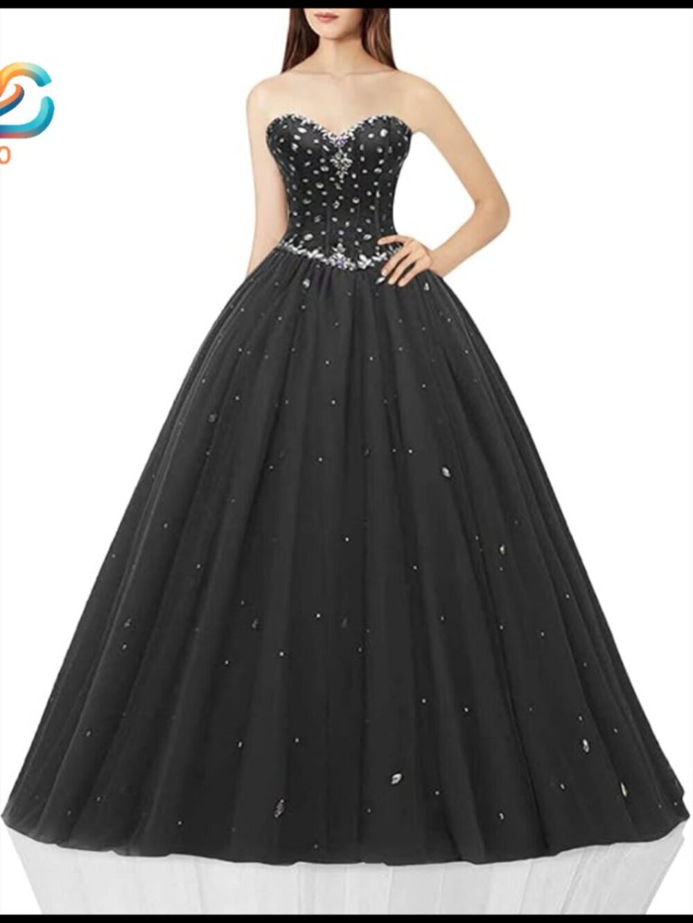 Sweetheart Ball Gown Tulle Prom Dress US14 Formal Occasion